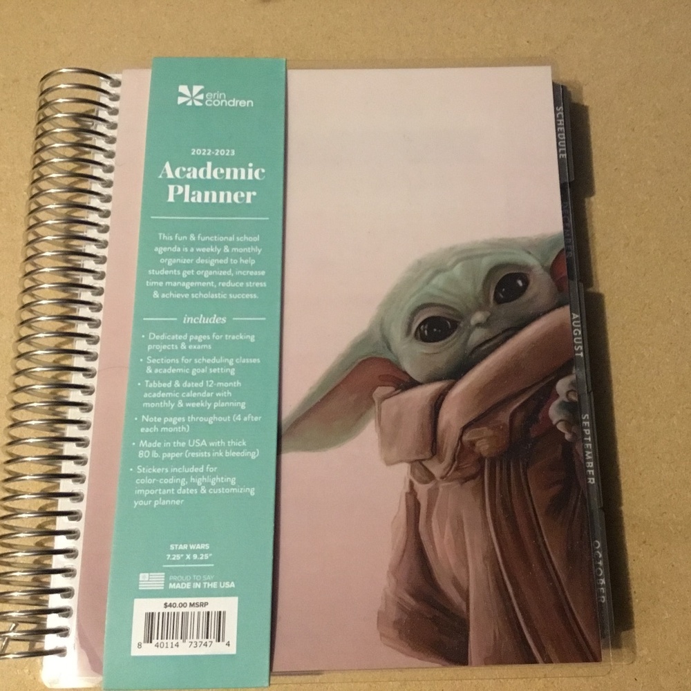 Erin Condren Star Wars Academic Planner 2022-2023